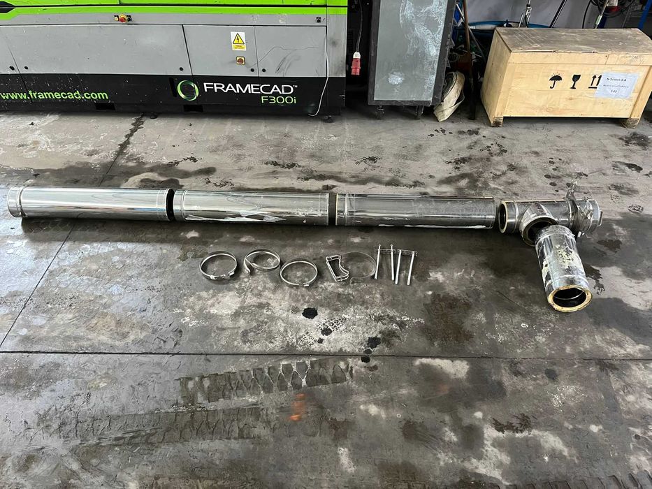 Komin nierdzewny, izolowany fi160 kompletny