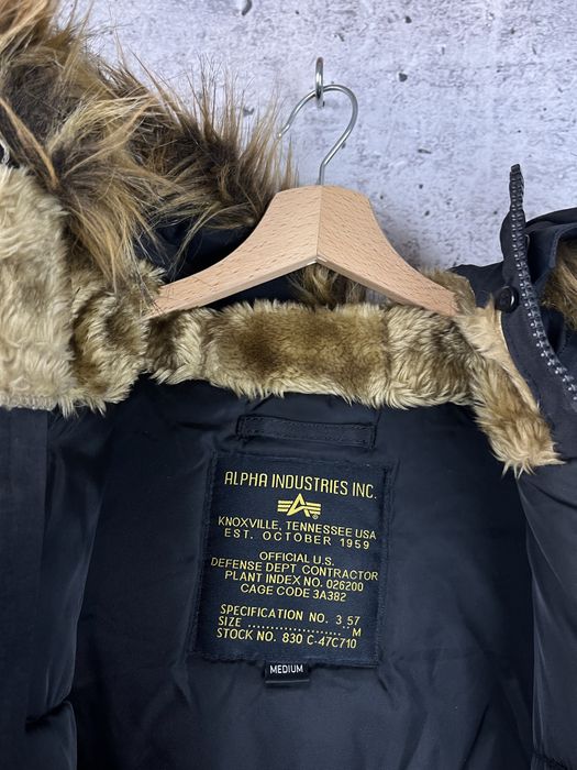 Alpha Industries - kurtka bomberka flyers fur jacket M