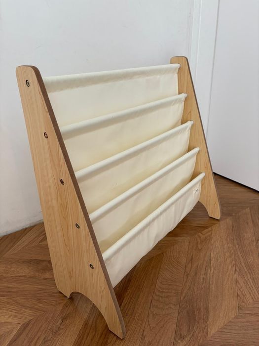 Stojak na książki dla dzieci Recycled Solid Cream