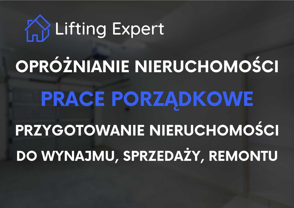 OPRÓŻNIANIE mieszkań, domów, lokali użytkowych WYWÓZKI, OZONOWANIE