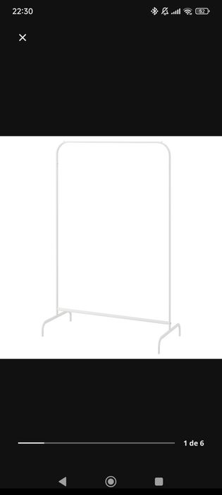 Suporte para cabides ikea