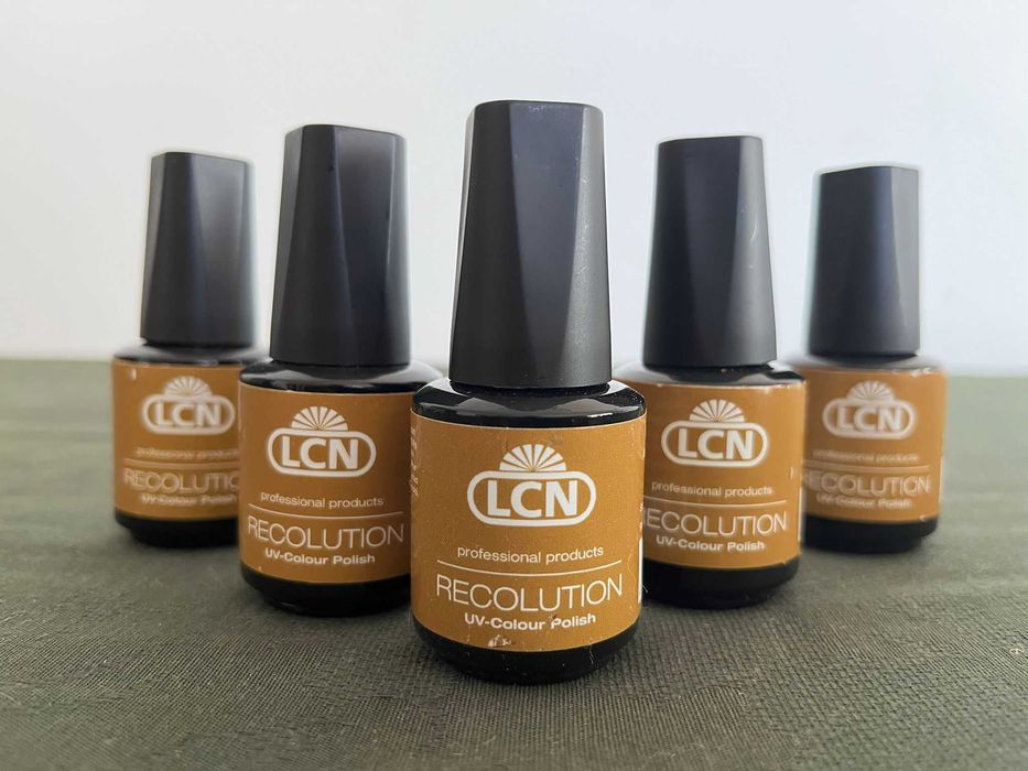 Verniz Gel Unhas "LCN" Recolution (Dourado)