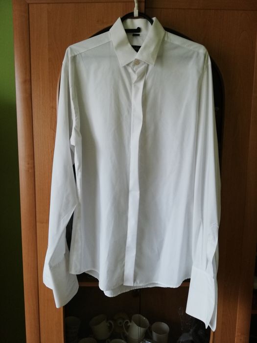 Granatowy garnitur L XL