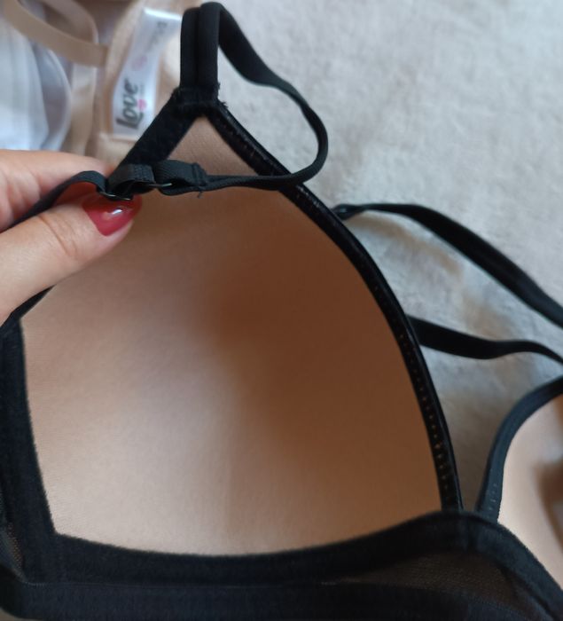 Бюстгальтер Италия Love and bra черный белый беж 70А-90Е