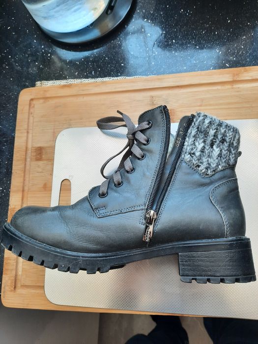 Botki damskie skóra naturalna