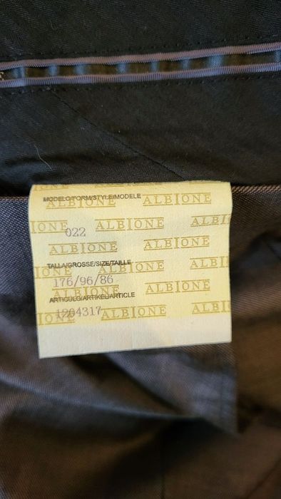 Garnitur ślubny ALBIONE jak nowy na 182 cm ślub wesele studniówka