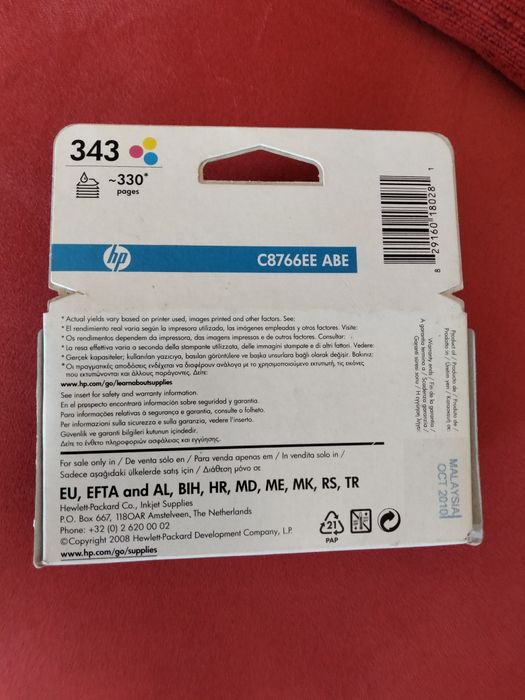 Tinteiro HP343 cores