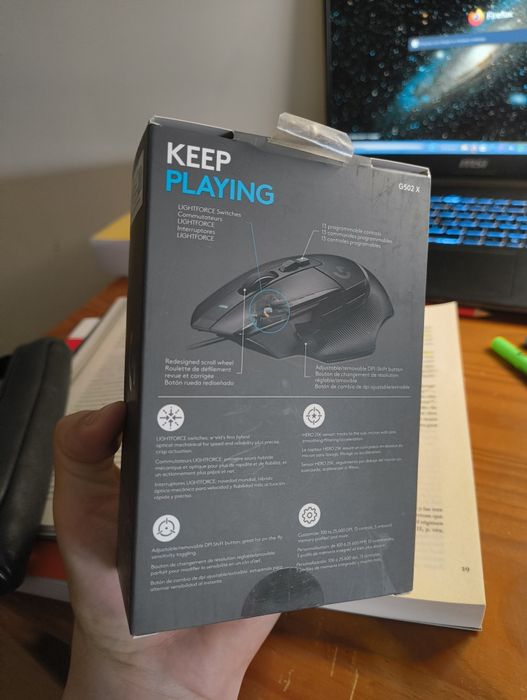 *COMO NOVO* LOGITECH G502X (com fio)