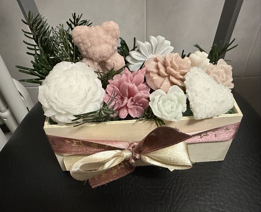 Caixa de velas aromaticas