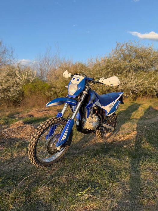 Мотоцикл Sparta Cross 200, синій з білим