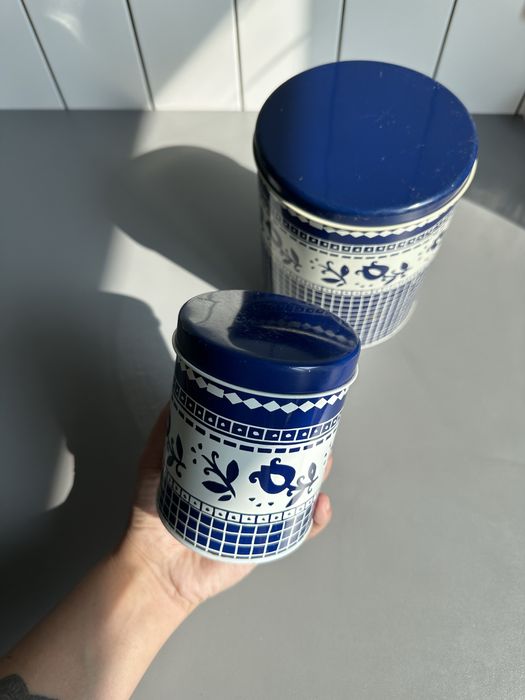 Жестяные баночки набор