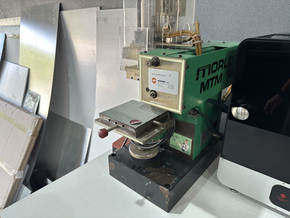 Máquina de Tampografia Morlock MTM 100 com Tapete de Secagem