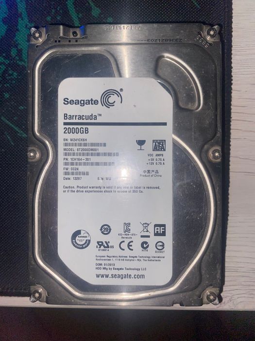 Жесткий диск  2 терабайта