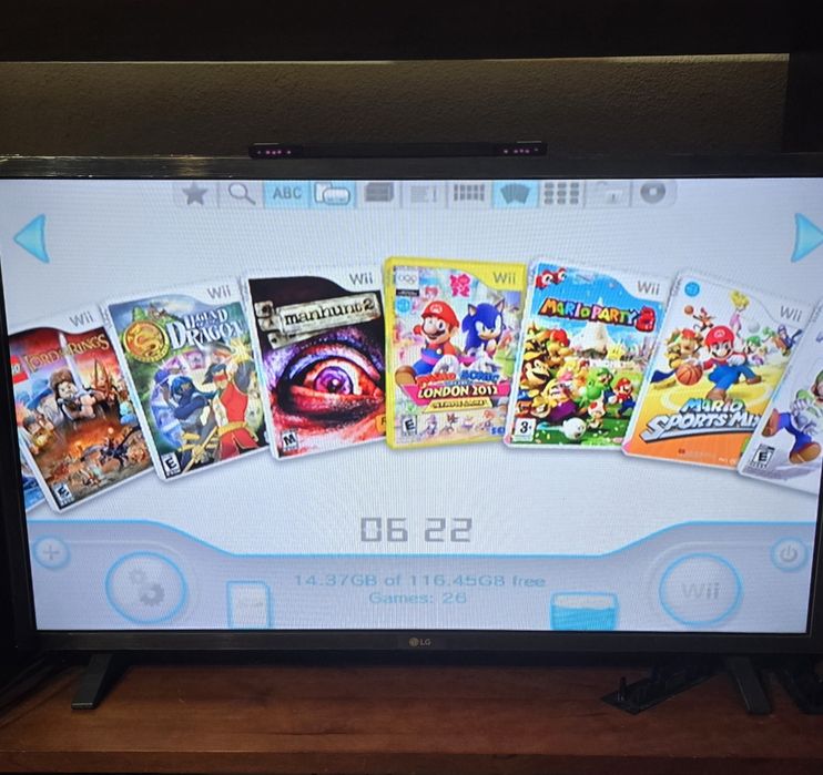 Wii desbloqueada em bom estado