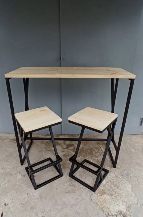 Барний стілець із металу BS-2 у стилі Лофт Loft