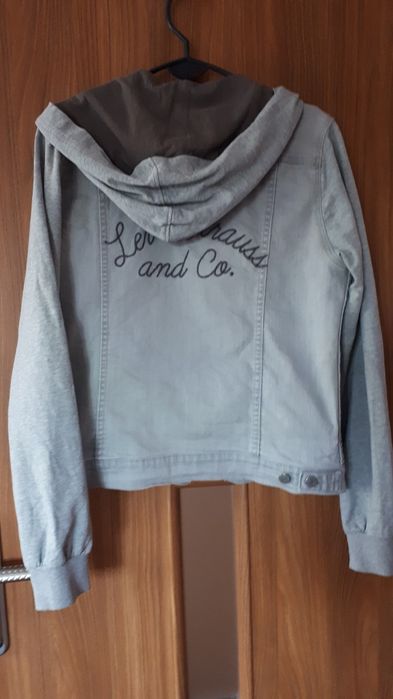 Kurtka jeansowa z kaptuem męska levis