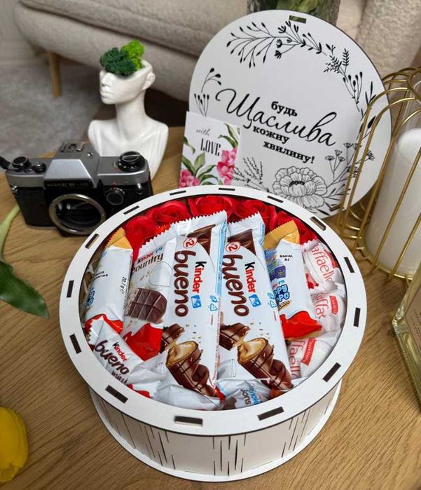 Подарунок дівчині, Солодкий бокс, Подарок женщине, Подарочный набор