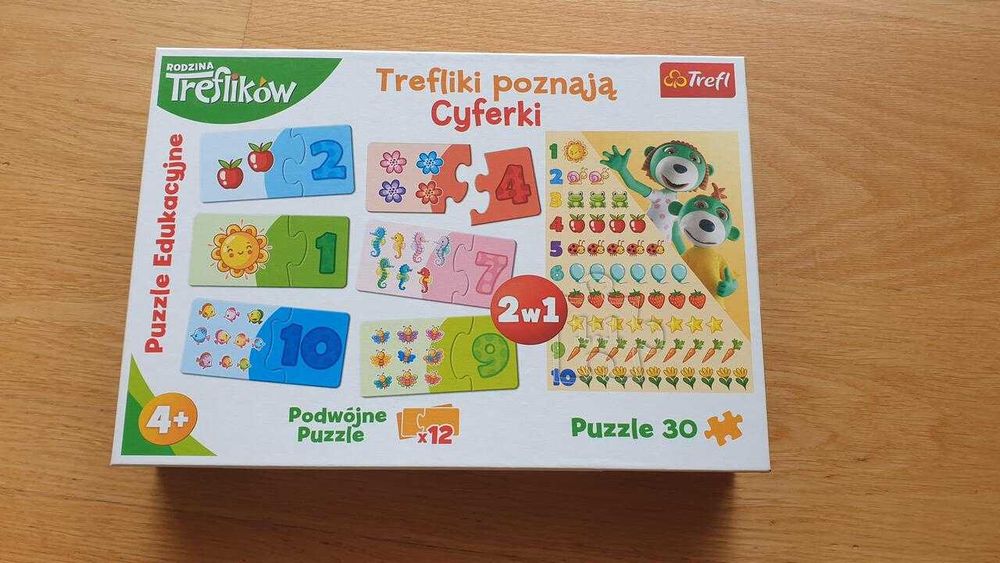Trefl Puzzle Trefliki poznają cyferki