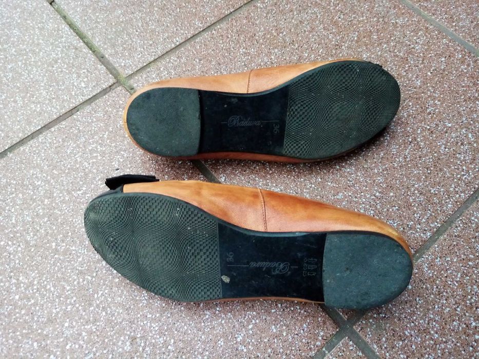 Baleriny Badura karmelowe, rude rozm. 36