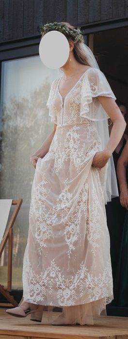 Suknia ślubna boho Marta Trojanowska Porto 48