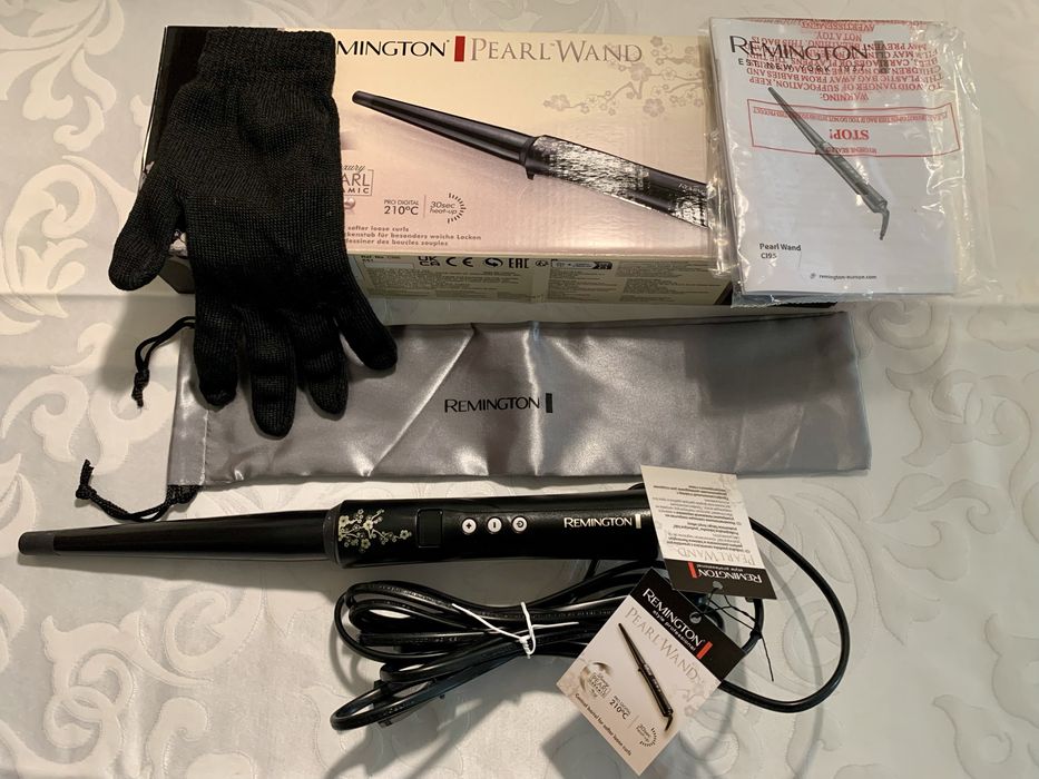 Modelador Cabelo Conique Pearl da Remington CI95 para caracóis NOVO