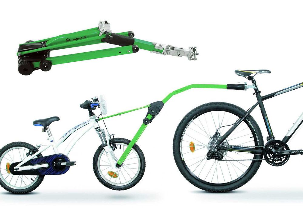 Peruzzo Trail Angel - drążek holowniczy do roweru dziecka (2 adaptera)