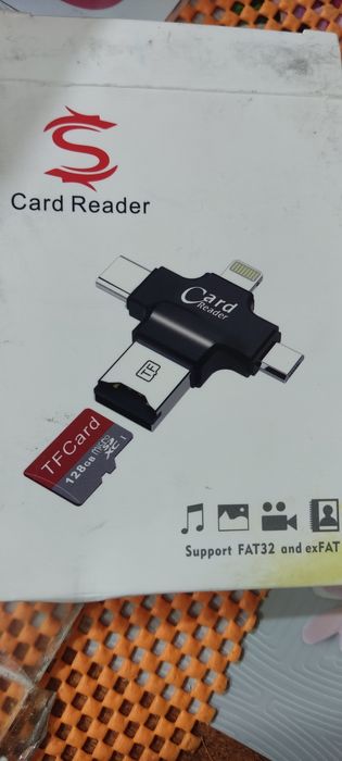 Кардридер адаптер BauTech 4 в 1 OTG USB-A Type-C