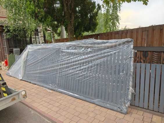 Brama przesuwna 4x1,49 prawa z automatem antracyt + Furtka -Nowa -CENA 7249 PLN