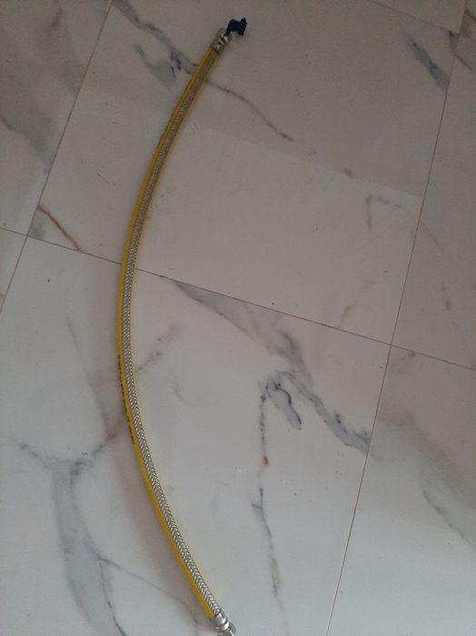 Przewód elastyczny do gazu prosty 1/2" 1000 mm