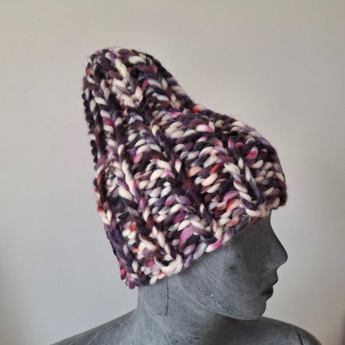 czapka handmade wełna merino