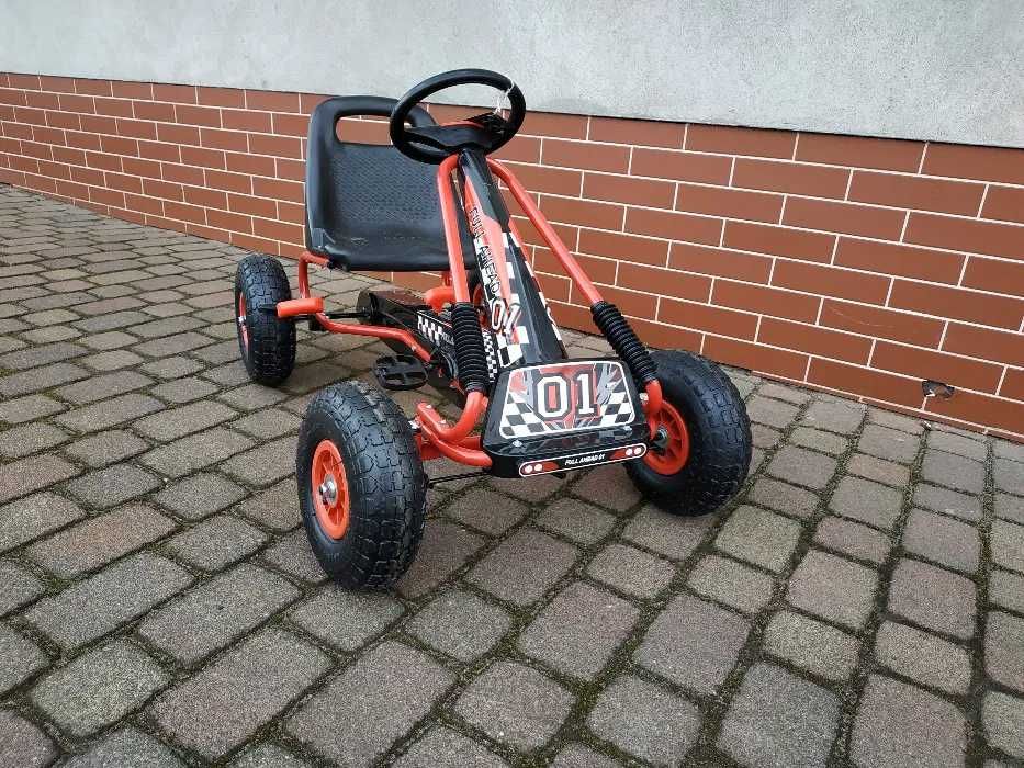 Gokart dla Dziecka Na pedały  Pompowane Koła - Mocna Rama -  NOWE