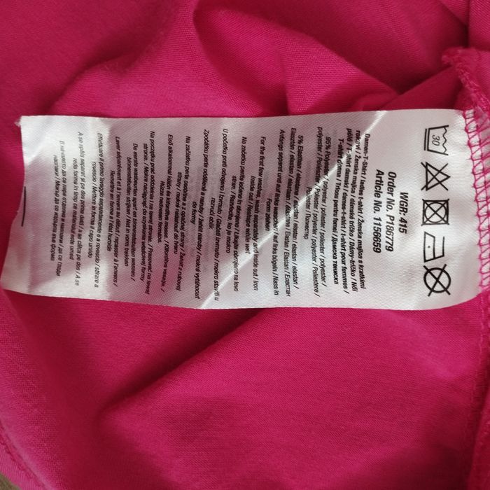 Zestaw dwóch bluzek basic – szara i różowa, rozmiar 44–46