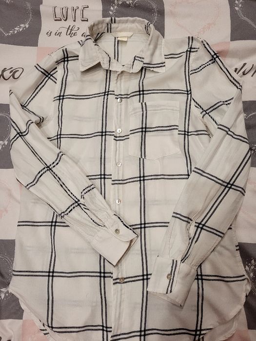 Koszula w kratę H&M r XS /S