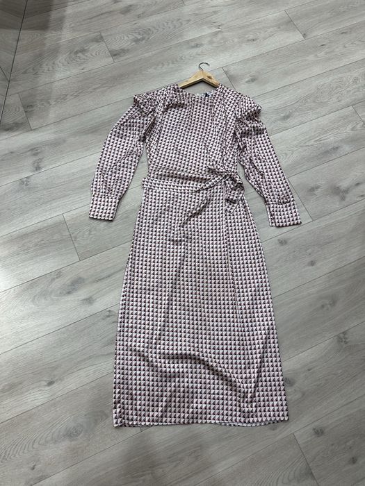 Шовкова сукня cher17 зі складками, розмір М