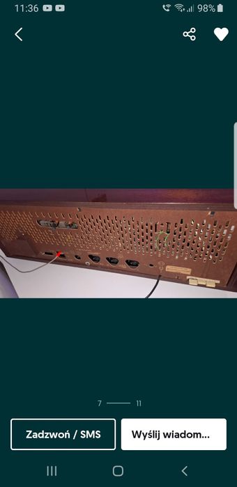 Bardzo Duże Radio Lampowe z 1964 r Philips B7X44A Stan Kolekcjonerski