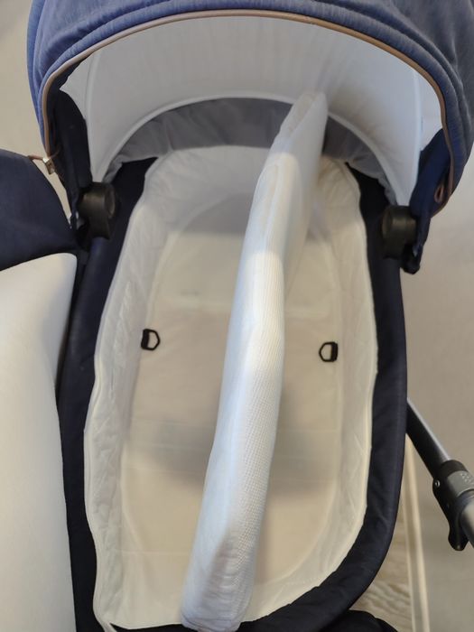 Дитячий візок 2 в 1 Baby Design Dotty New Navy — люлька + прогулянковий блок
