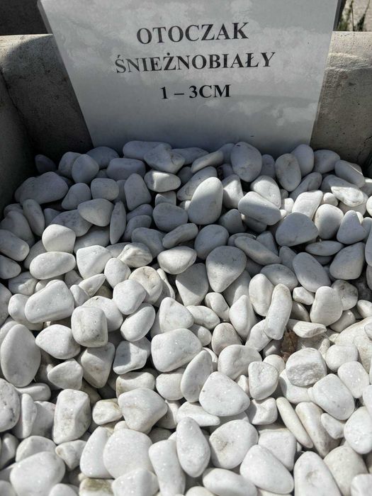 Otoczak śnieżno-biały
