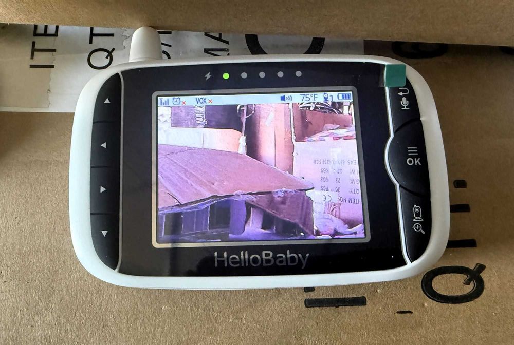 Niania elektroniczna HelloBaby HB32, 3,2" biała, z Kamera HD, Tryb Nocny
