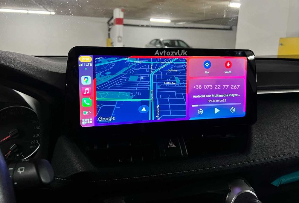 Магнитола RAV 4 Toyota RAV4 Тойота РАВ 4 Дисплей CarPlay Android 15