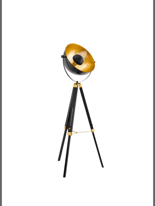 Candeeiro de Pé EGLO COVALEDA Preto/Dourado