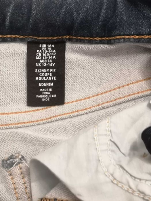 Spodnie chłopięce roz. 164 H&M JEANS SKINNY FIT_jak nowe