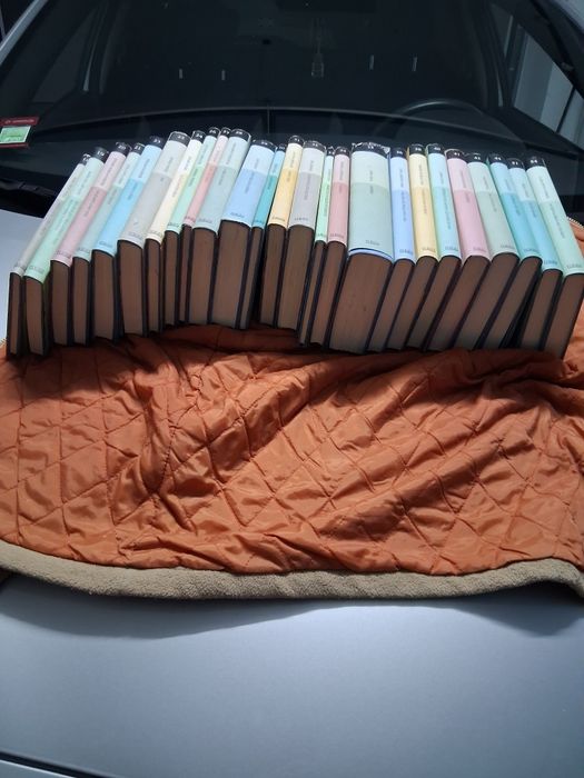 Coleção de livros e suportes