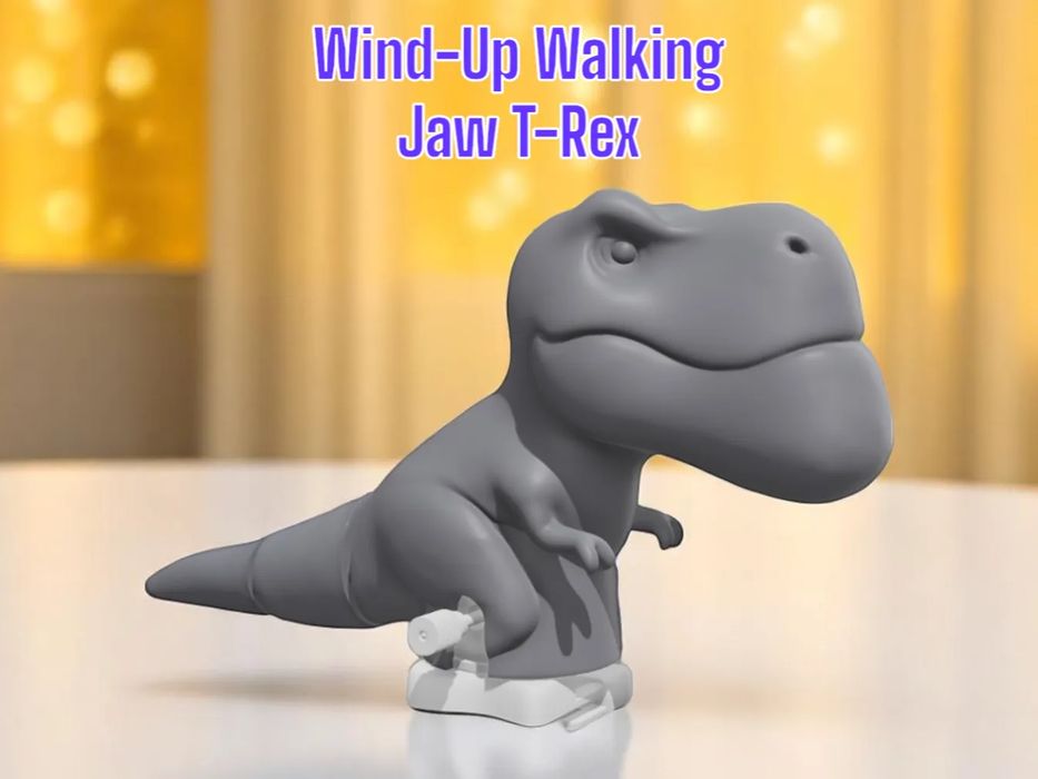 T-Rex "Wind-Up Walking Jaw" Mecânico