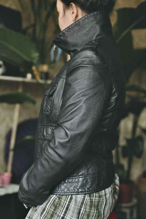 Кожаная куртка шкіряна Y2k vintage leather next