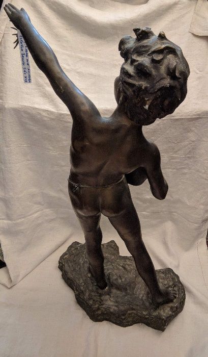 Estátua Bronze Geovanni De Martino Séc XIX