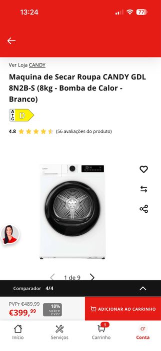 Maquina de secar candy 8kg