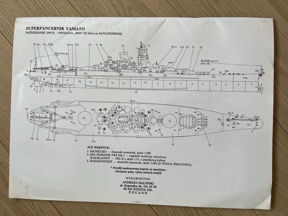 Andrzej Haliński - 8/93 - Yamato - 1:200