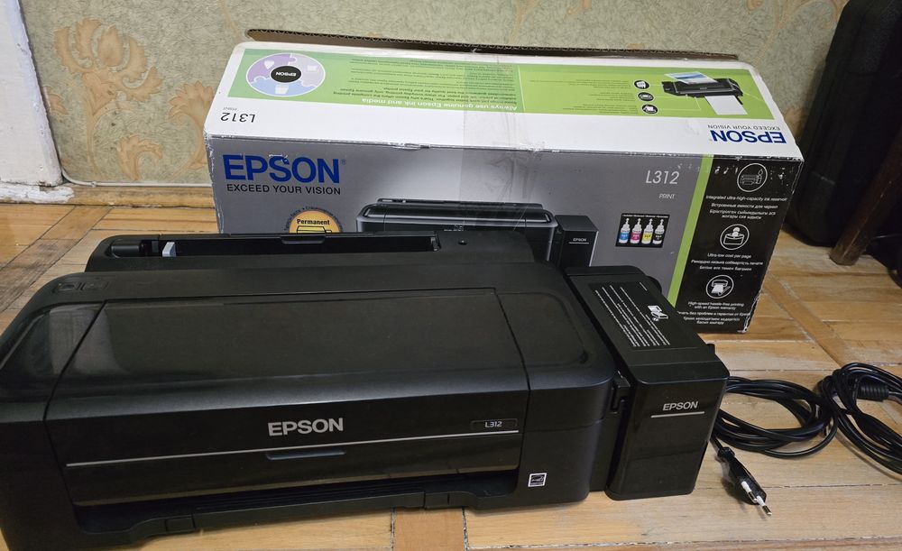 Принтер Epson L312 з заводським СБПЧ (СНПЧ). Під відновлення або на деталі