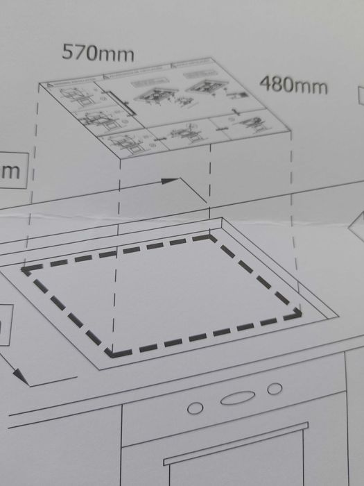 Placa de fogão a gás - Gas natural
