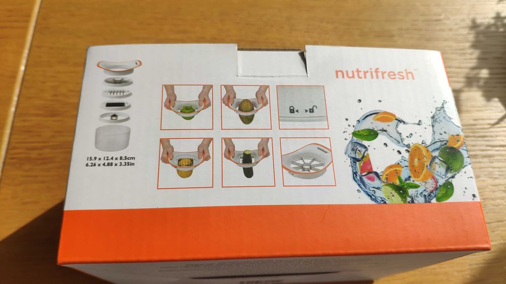 Conjunto corte de fruta e legumes - 5 lâminas - Novo